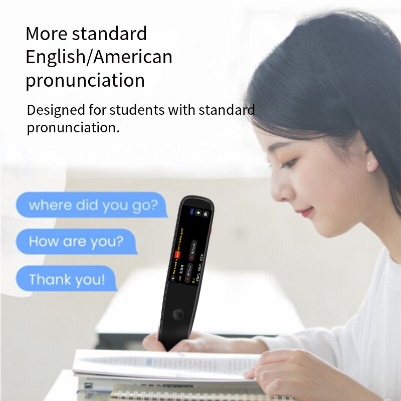Chinese / English with Touch Screen Support WiFi Portable Scan Translation Pen Exam Reader Voice Language Translator Device
