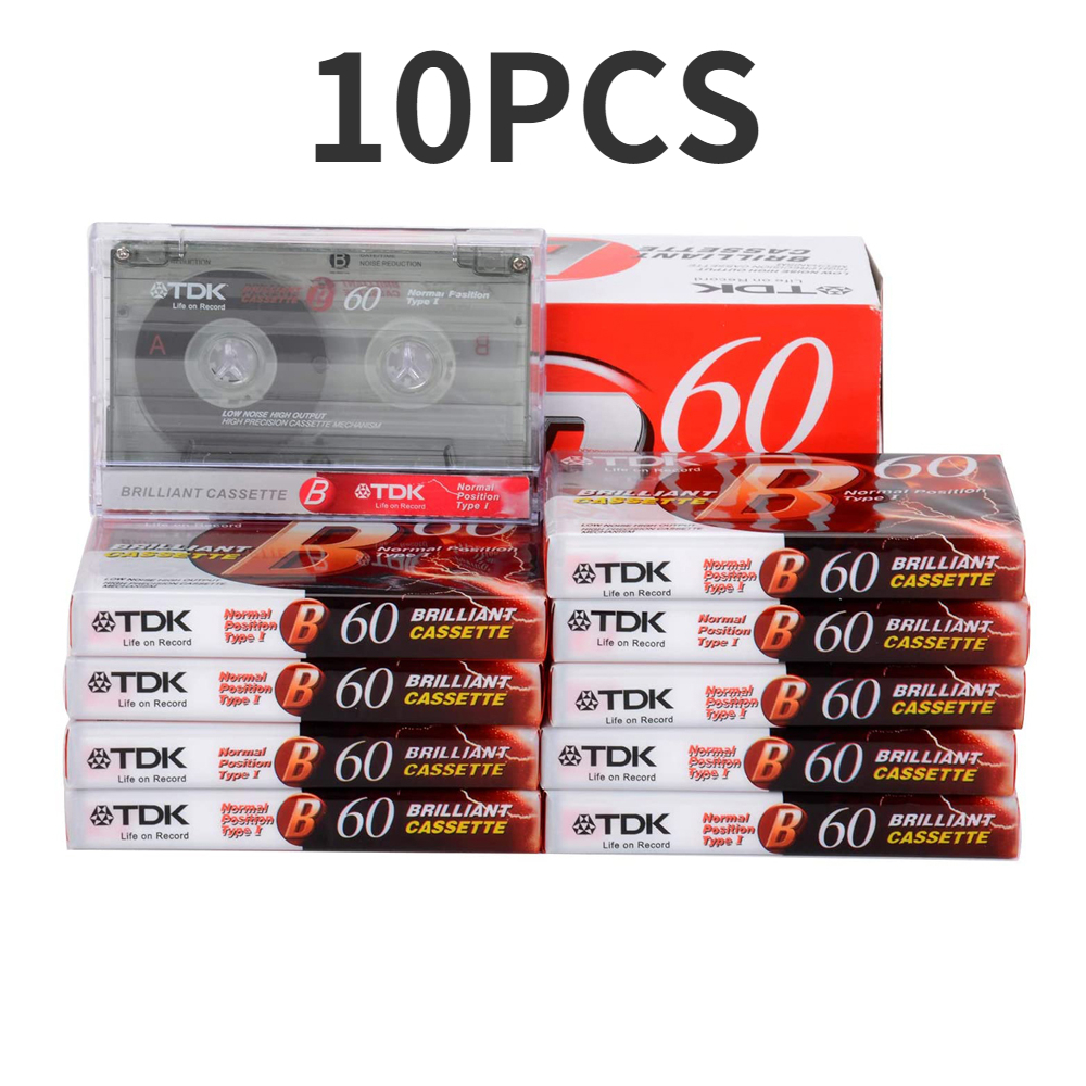 10 sztuk standardowy odtwarzacz kasetowy pusty 60 minut magnetyczne nagrywanie taśm audio do nagrywania mowy muzyki wysokiej jakości