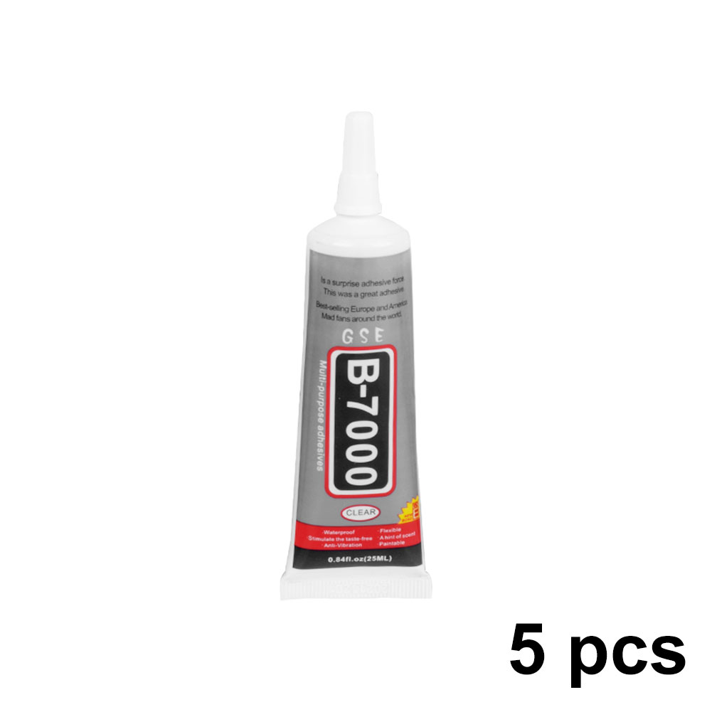 B7000 – colle universelle pour réparation de téléphone, adhésif de précision pour bricolage, 15ML, 25ML, 50ML, 110ML, 2 ou 5 pièces: 5Pcs 25ml