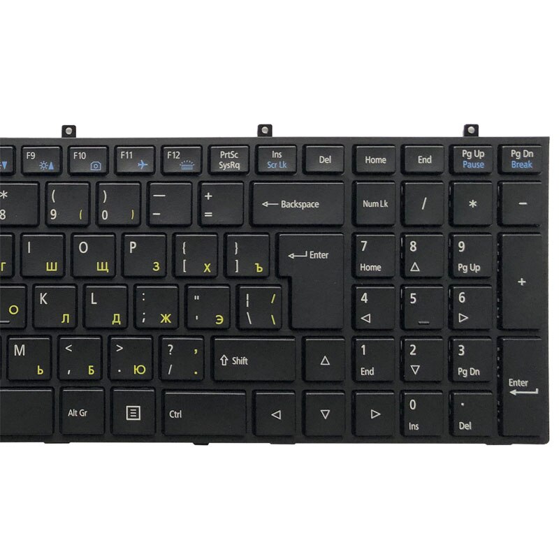 Russian Keyboard for DNS Clevo W350 W350ST W350SK W370 W370ST W670 W350SKQ W350STQ MP-12A36SU-4301W 6-80-W37S0-281-1 W355SSQ RU