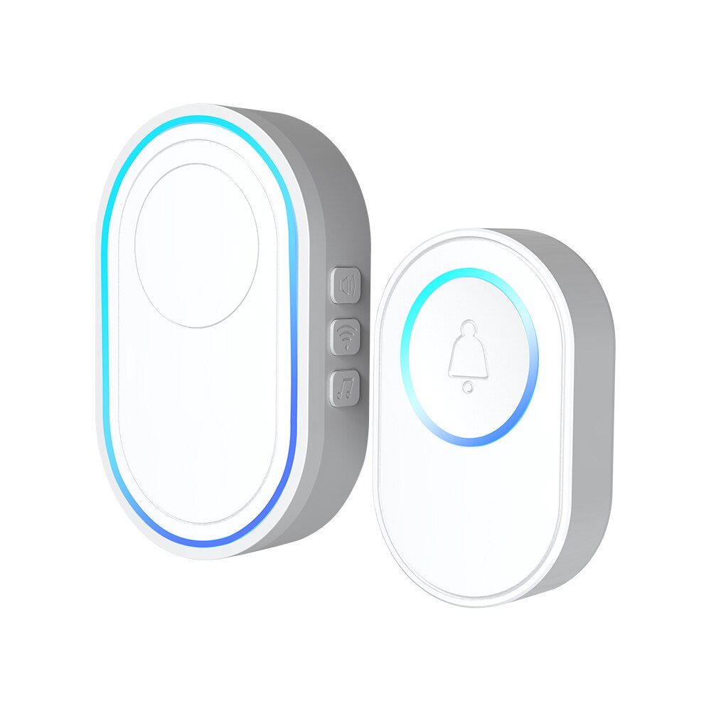 Wireless Doorbell Welcome bell Home Chime Door bell Alarm 32 Songs Smart Doorbell 433MHz doorbell ring Waterproof Button