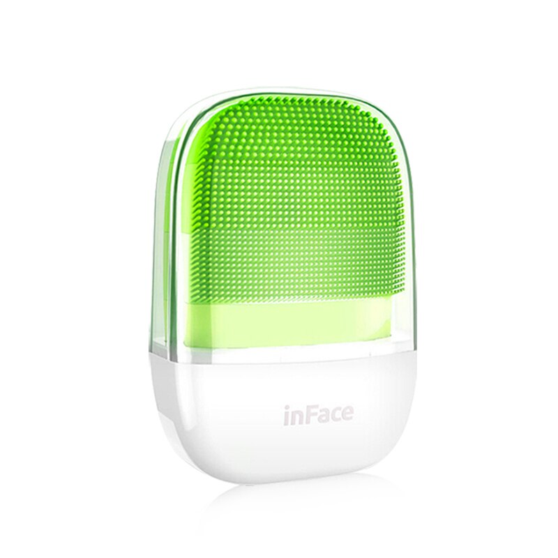 Xiaomi kæde inface smart sonic clean elektrisk dyb ansigtsrengøring massagebørste vask ansigtsplejerens genopladelig: Grøn