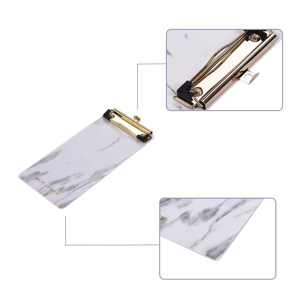 Plastic Klembord Marmer Patroon Bestand Map Met Metalen Clips Verticale Clip Boards Papier Schrijven Pad Voor Verpleegkundigen Kids Bill Grootte