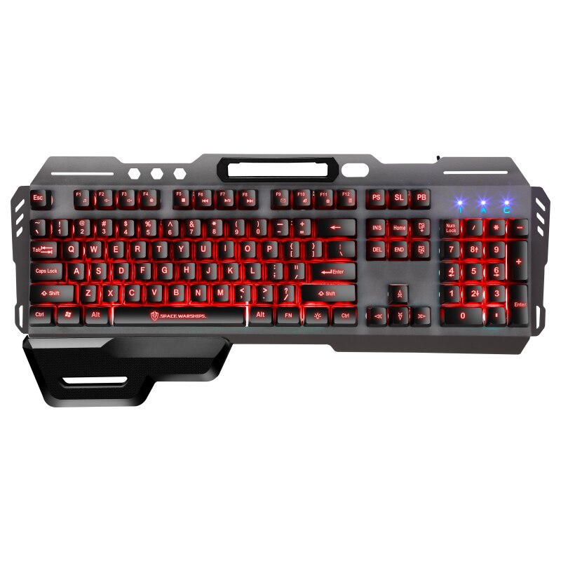Gaming Keyboard Imitation Mechanical Keyboard 104 Keys Breathing Lamp Anti-ghosting hand rest Wired Keyboard For Desktop Laptop
