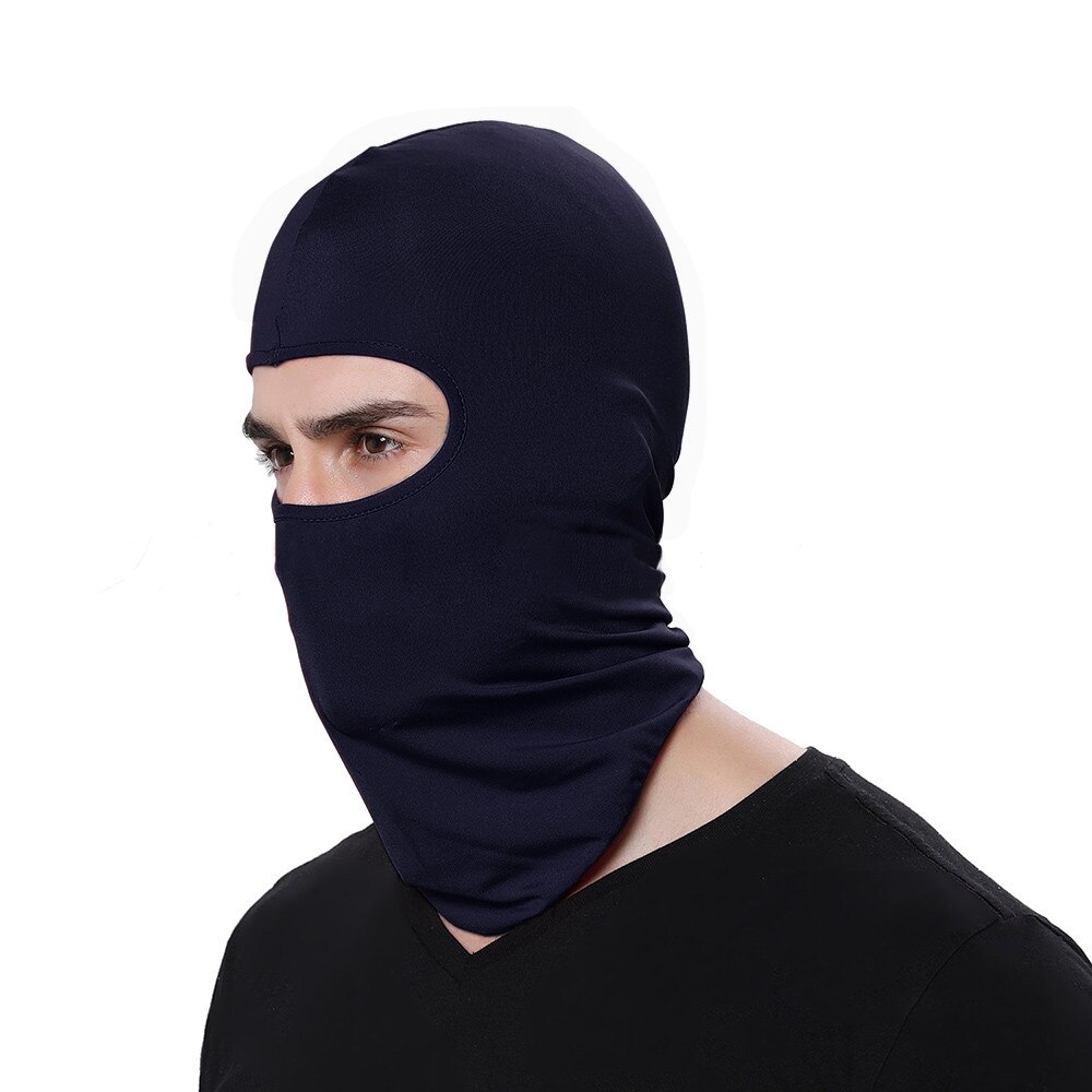 Maska kolarska na twarz Ultra cienka oddychająca wiatroszczelna ochrona szyi na zewnątrz jednokolorowa kominiarka czapka kominiarka #5