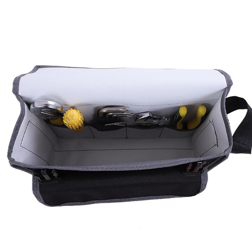 Tool Bag Organizer with Shoulder Strap Tool Storage Bag Waterproof Equipment Bag for Carpenters, Electricians 35x28x11.5cm