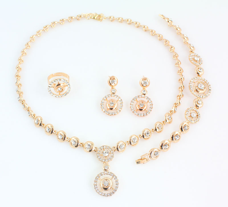 Wedity Bruid Bruiloft Crystal Ketting Oorbellen Set Zilveren Bruids Kwastje Choker Kettingen Sieraden