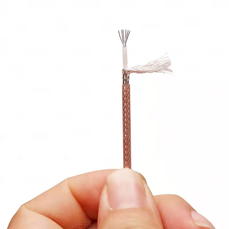 RG-178 RG178 Coaxial Cable Wire Shield Silver Platied Antenna 50Ohm Low Loss for Crimp Connector Fast