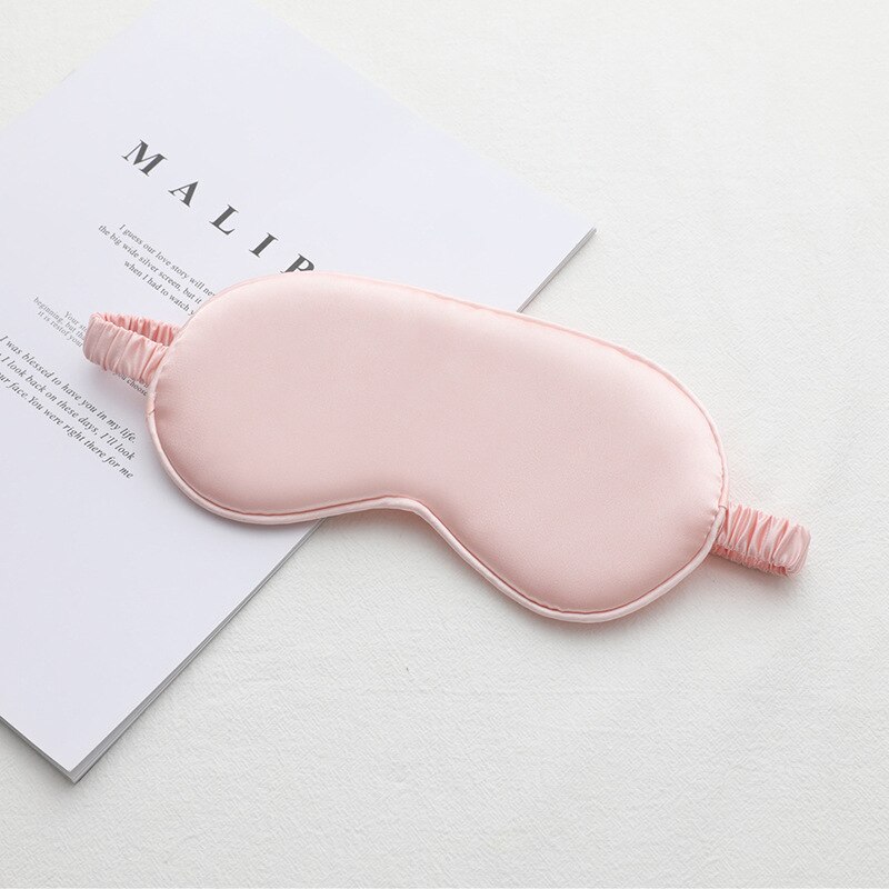 1Pc Eyeshade Schlafen Augen Maske Abdeckung Augenklappe Augenbinde Feste Tragbaren Neue Rest Entspannen Auge Schatten Abdeckung Weichen Pad: licht rosa