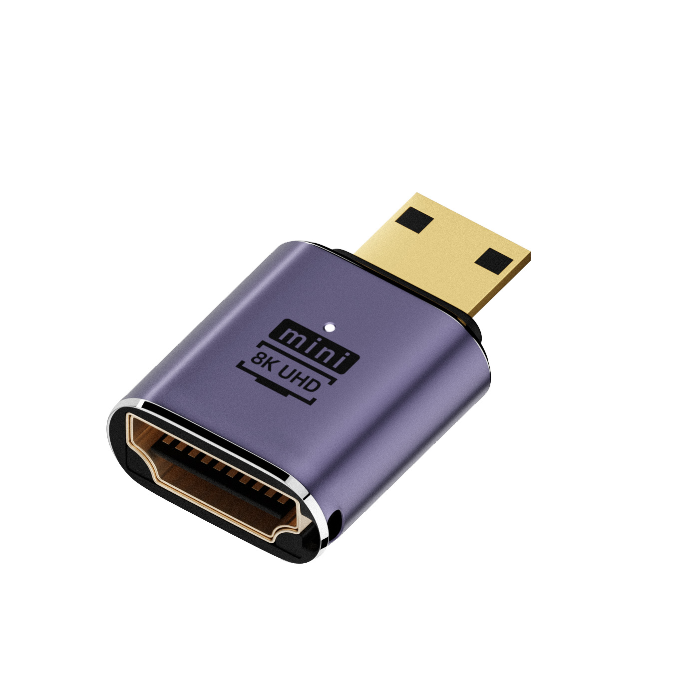 8k 4k uhd hdtv 2,1 Adapter 90 Grad abgewinkelter Mini Mikro HD-kompatibler Stecker auf HD-kompatibler weiblicher Adapter für Laptop-Kamera: Grün