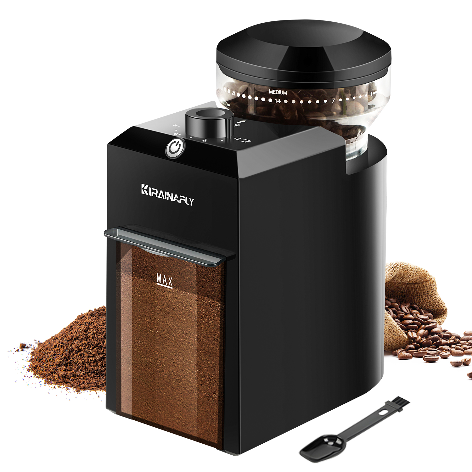 Elektrische braammolen Koffiemolen Automatisch koffiebonen malen met 28 maalinstellingen voor espresso French Press Drip 2-12 Cup