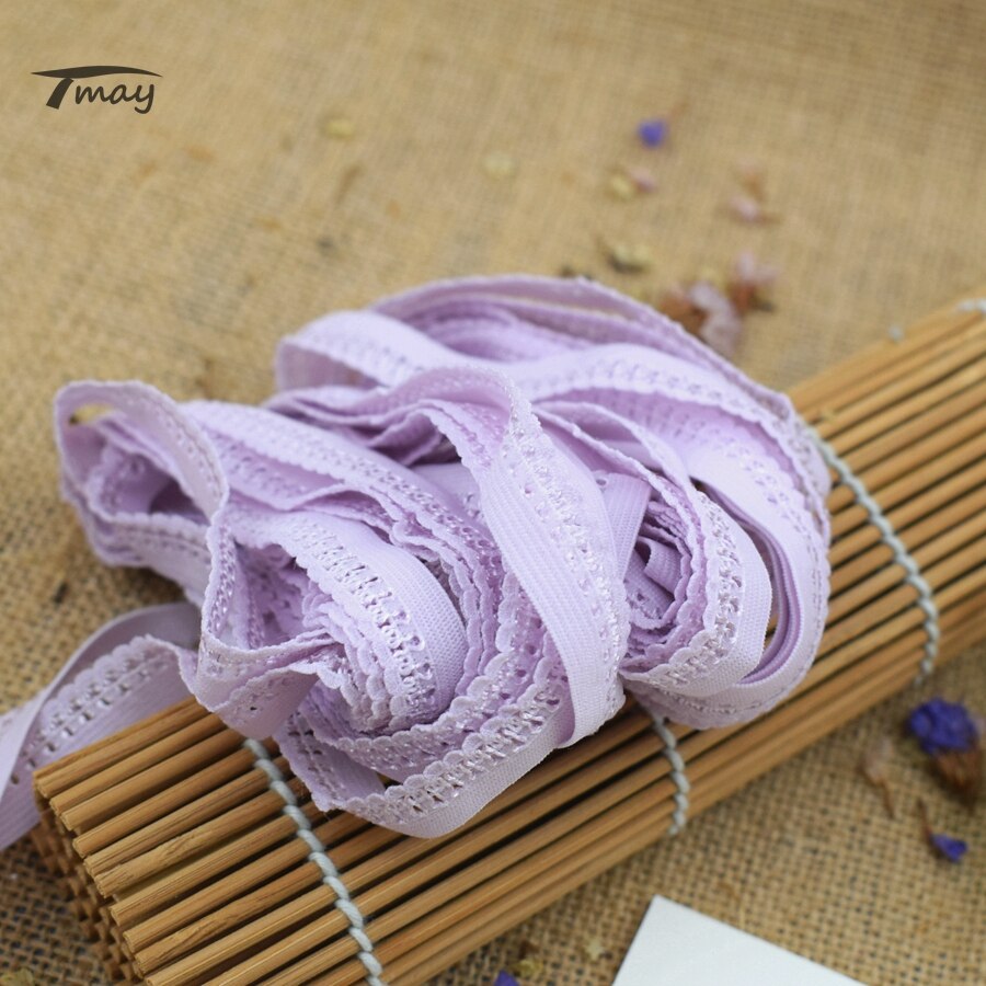 #1564 elastische kanten rand 8 meter/lot bh broek stretch diy naaien elastische banden kant lint stretch touw haar elastisch lint
