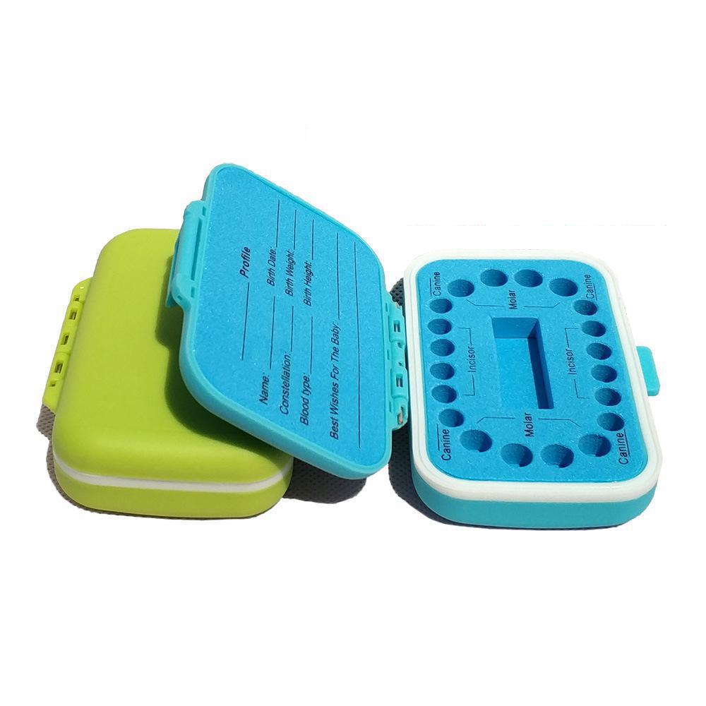 Baby Teeth Keepsake Box PP Tooth Fairy Boxes Kids Tooth Storage Holder Organizer Cute Children Tooth Fetal Hair Container