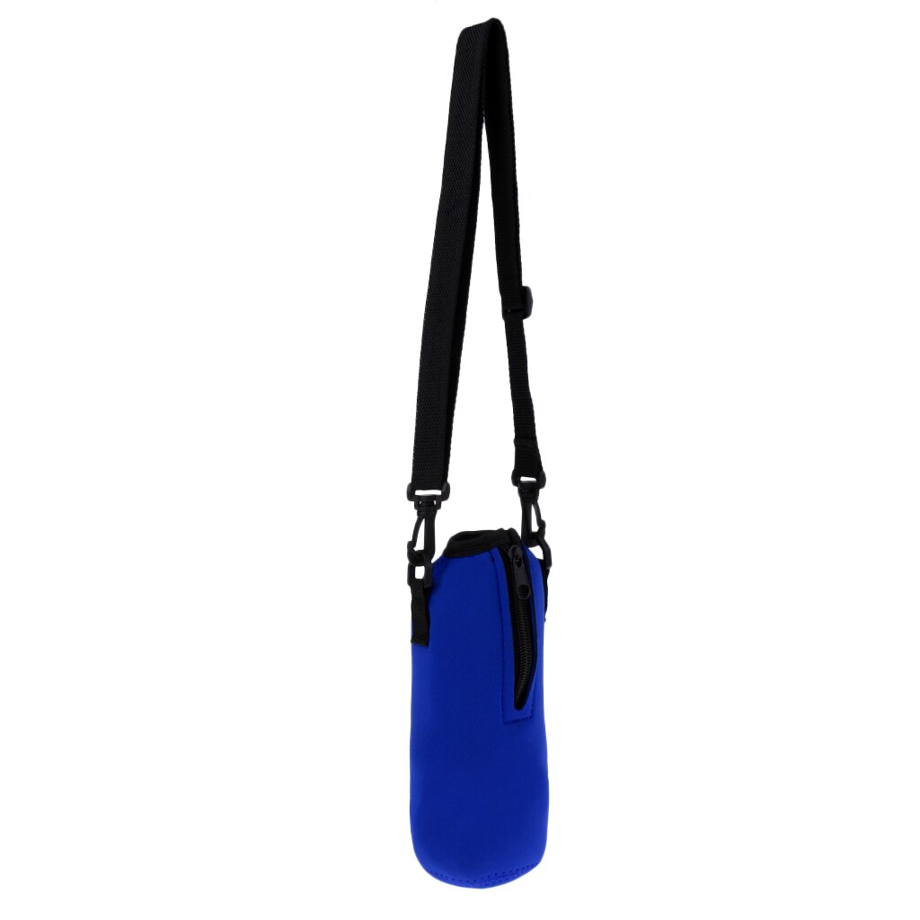 750ml sports vandflaske holder ærmetaske neopren bærepose sag til udendørs camping vandring backpacking løbecykling: Blå