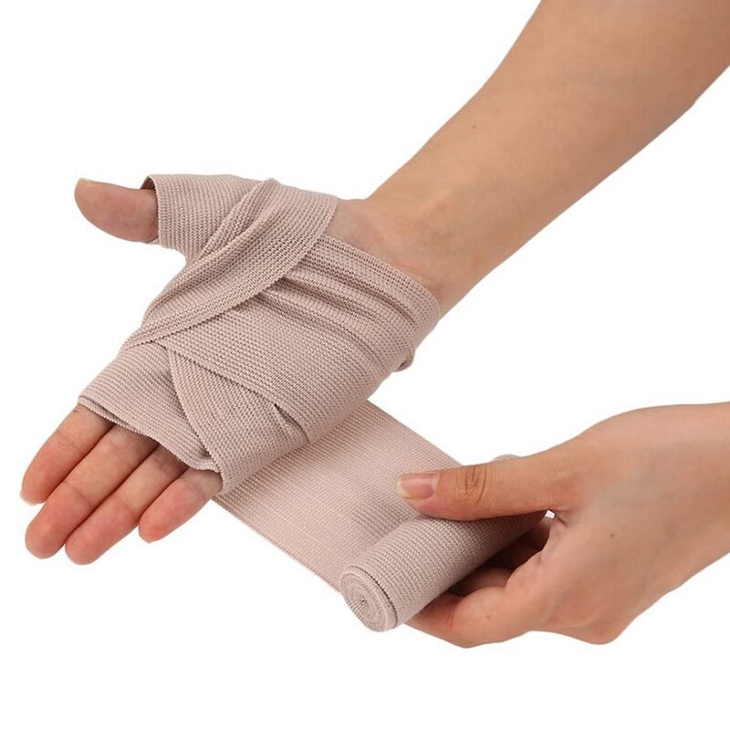 Rollo de envoltura de vendaje elástico de 4 piezas, envoltura de compresión de 4,5 M X 10Cm con Clips de Metal adicionales para soporte de tobillo