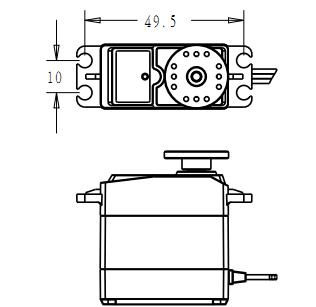 1 x Waterdichte servo DS3218 Update en PRO high speed metal gear digitale servo baja servo 20 KG/. 09 S voor 1/8 1/10 Schaal RC Auto 'S