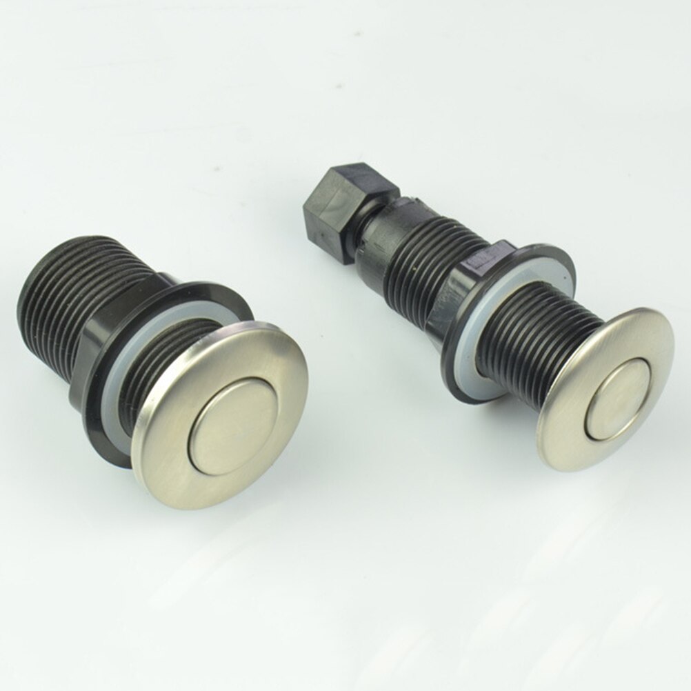 1pc 25mm Air Activated Push Switch Stainless Steel Food Waste Processor Air Switch Jacuzzi Pneumatic Button On-off Accessory