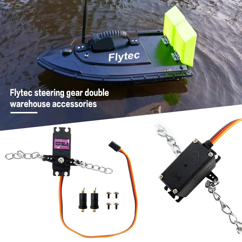 Flytec -5,017 Fischerboot Lenkgetriebe Doppel Lagerbier Stumm Köder Gießen draussen Verschachtelung Schiff Original Rc Stiefel Teile