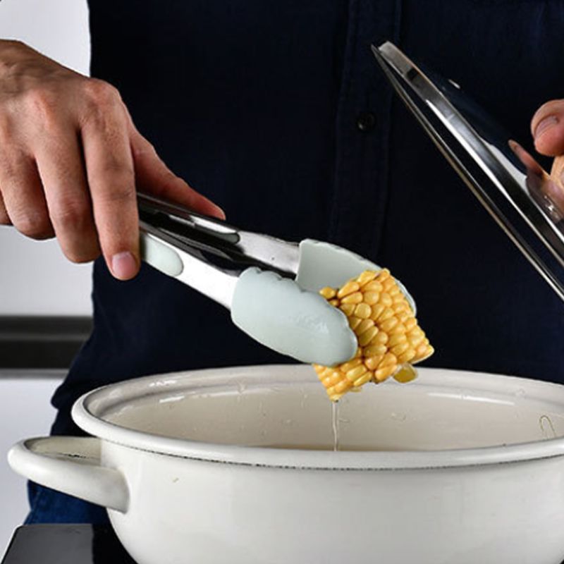 Non-toxic Silicone Kitchen Cooking Utensils Set Natural Wooden Handle Cooking Tools Turner Tongs Spatula Spoon for Nonstick Cook