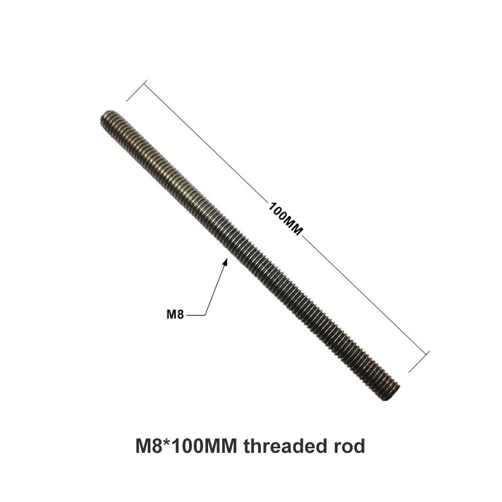 Varilla roscada de tuerca M8 de M6, deslizador en T de aleación de aluminio, bricolaje, accesorios de herramientas para carpintería, accesorios prácticos para el hogar: M8 threaded rod