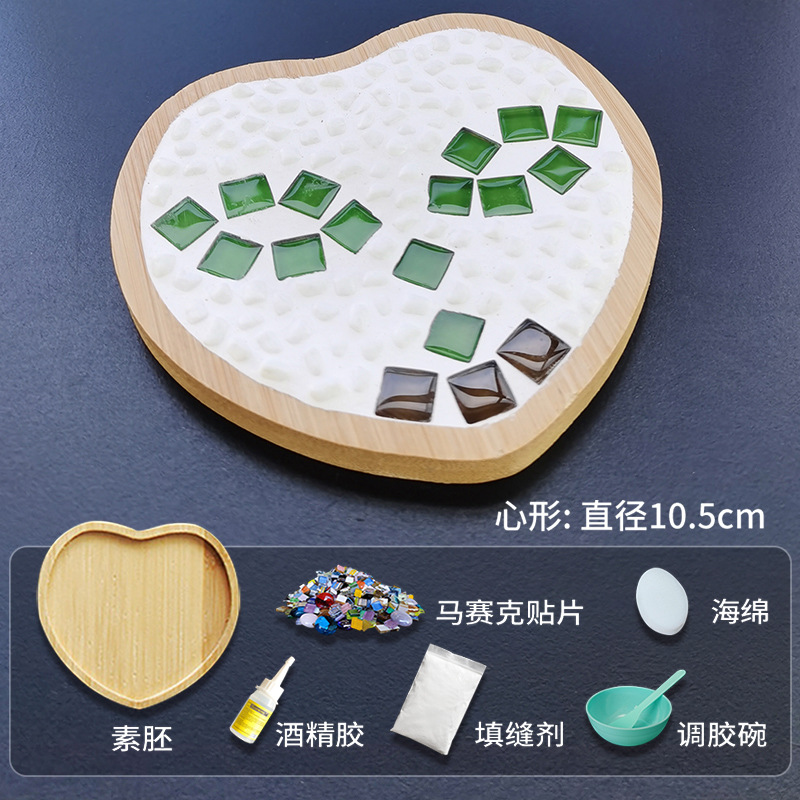 Sous-verre en mosaïque pour bricolage, emballage de matériaux Semi-finis, manuel, , Support de coussin de Pot, Collage carré, artisanat en bambou: S