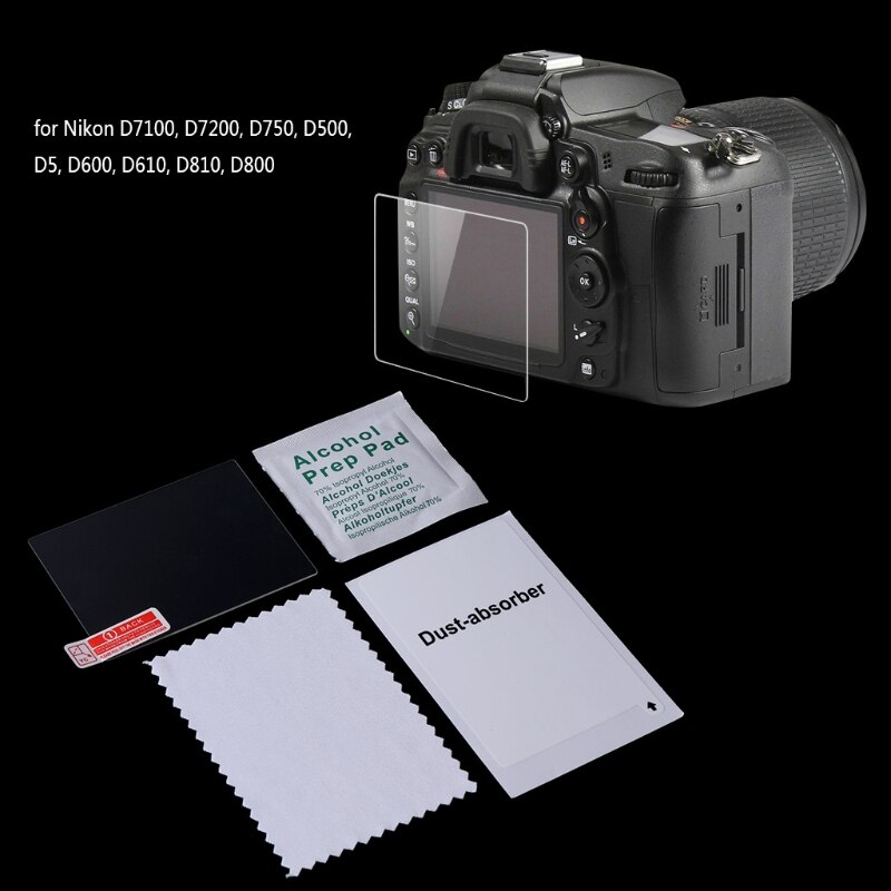 OOTDTY Screen Protector Gehard Glas Camera LCD Guard Cover Film Voor Nikon D7100 D750