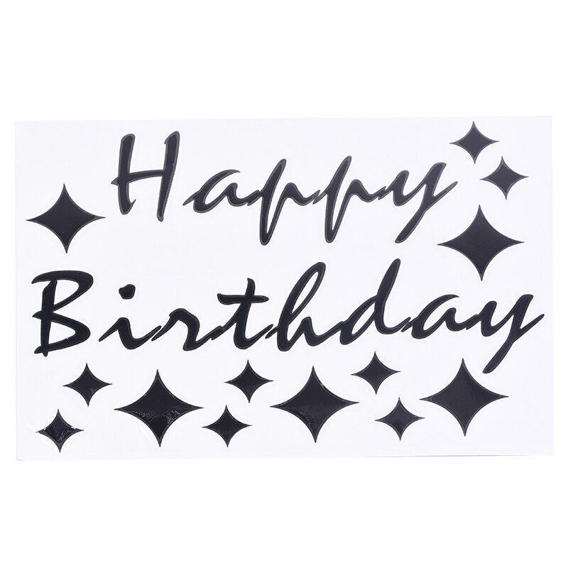 1sheet Happy Birthday Stickers Scrapbooking Birthday Balloon Stickers Kids Adult Birthday Party Decorations Accessories: B19