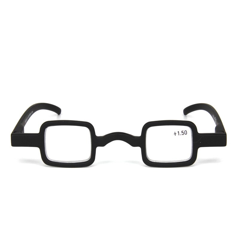 Zilead Mini Pequeno Quadro Quadrado Óculos de Leitura Clássicos Preto Limpar Lens Óculos Para Presbiopia Eyewear For Women & Men + 1.5 + 2.0 + 2.5