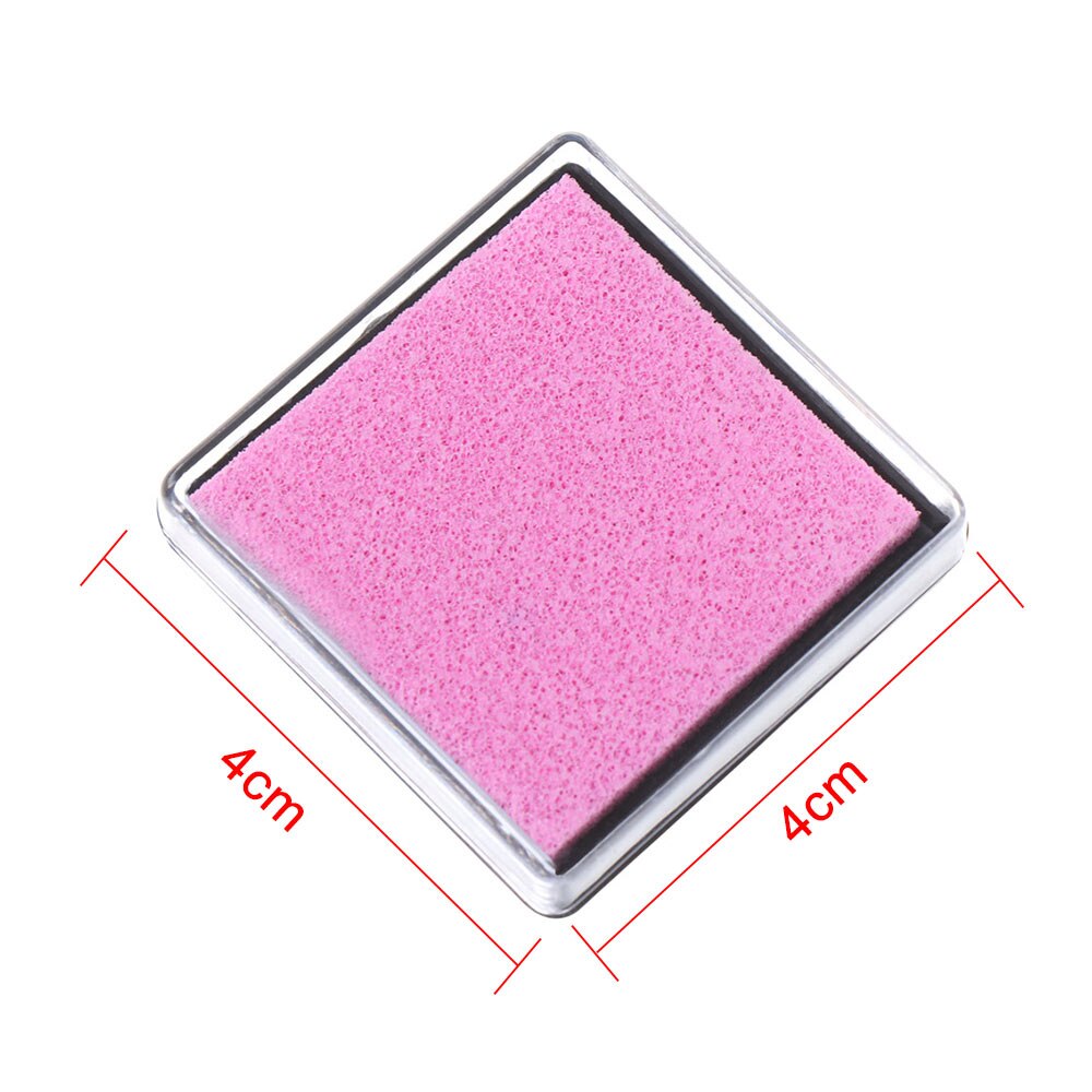 1PC Colorful Ink Pad Printing Oil Stamp Pads Fingerprint Square Inkpad Sponge Scrapbooking Drawing Toys DIY Office School Supply