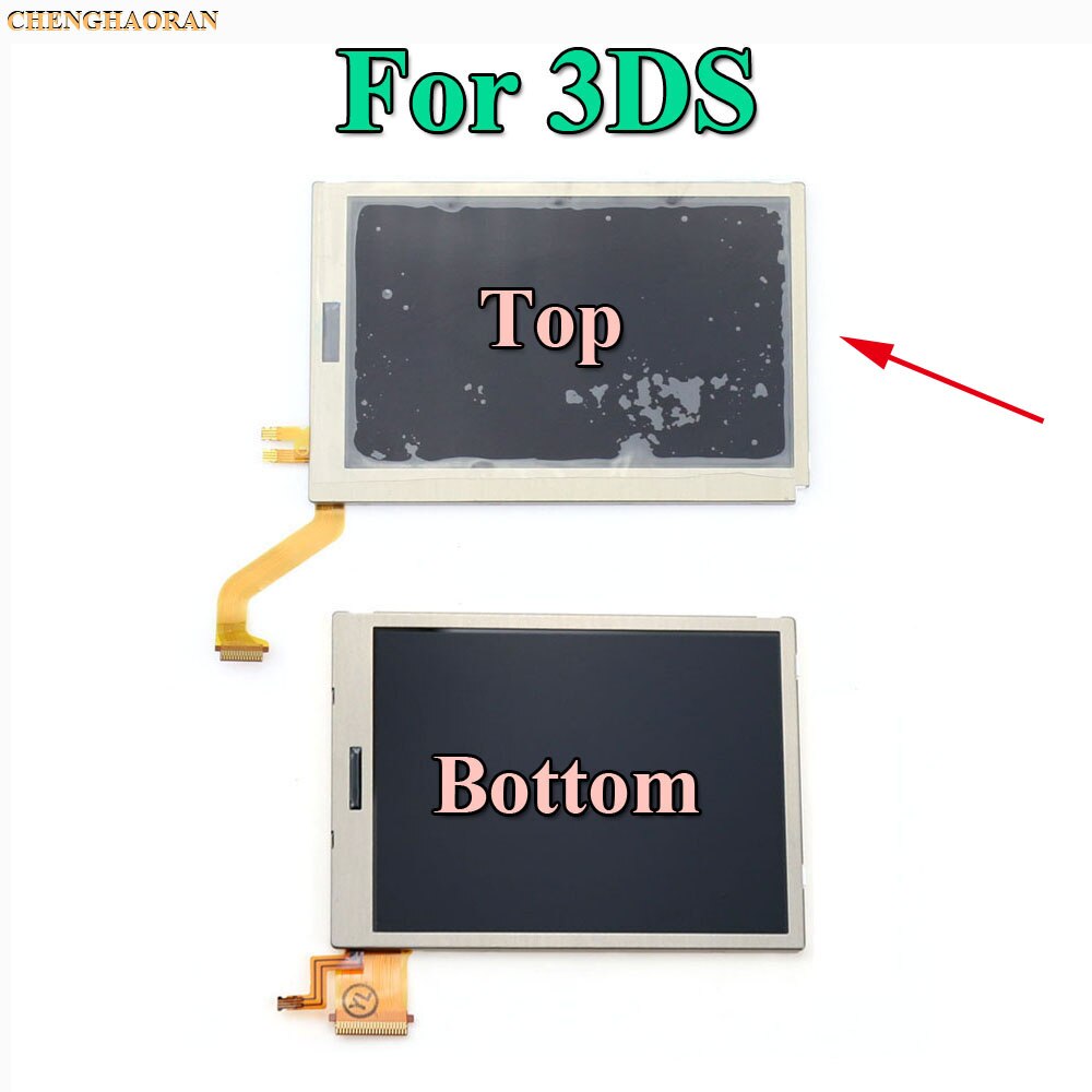 1pcs Top Upper & Bottom Lower LCD Display Screen Replacement for Nintendo DS Lite For DSL For NDSL For 3DS 3DS XL LL: For 3DS Top