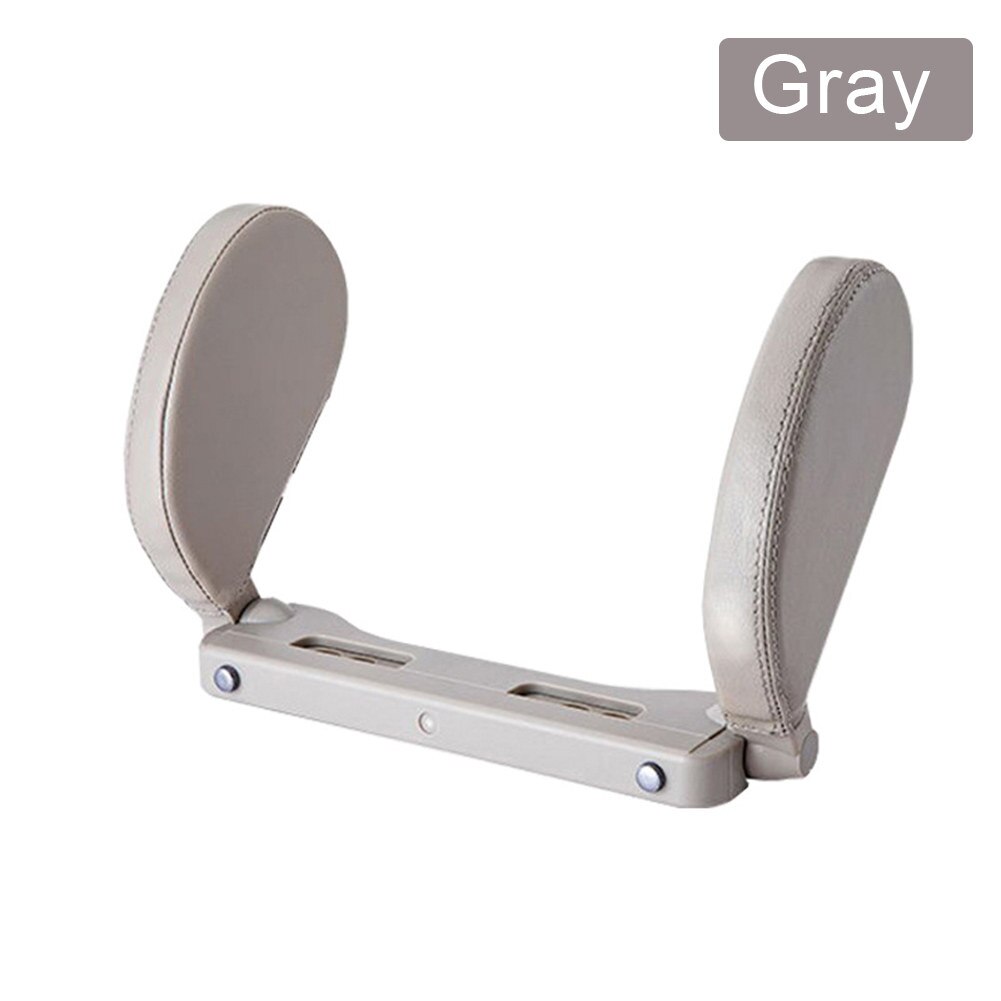 Car Neck Cushion Seat Headrest Pillow Support Head Restraint Seat Pillow Headrest Neck Travel Sleeping Cushion For Kids Adults: Gray