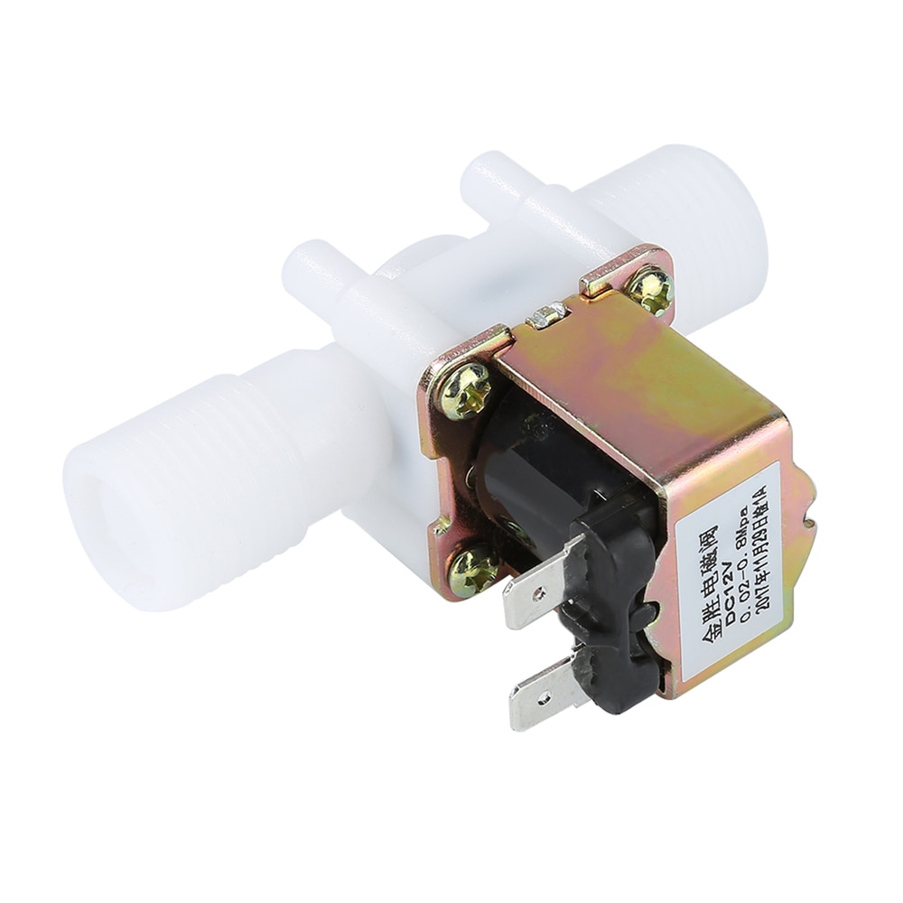 Válvula Solenoide eléctrica de plástico Universal, interruptor de controlador de presión Nominal normalmente cerrado, 12V/24V, 1/2 &quot;N/C