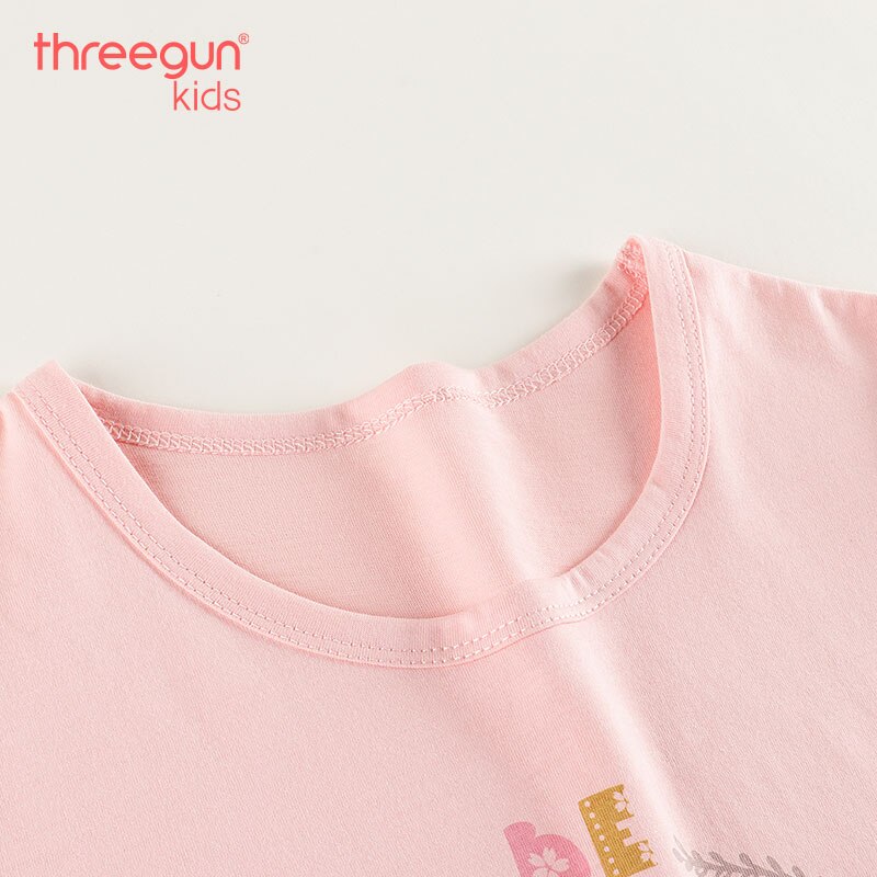 Set pigiami unicorno per bambina treegunkids set intimo termico intimo termico o-collo lungo in cotone Johns
