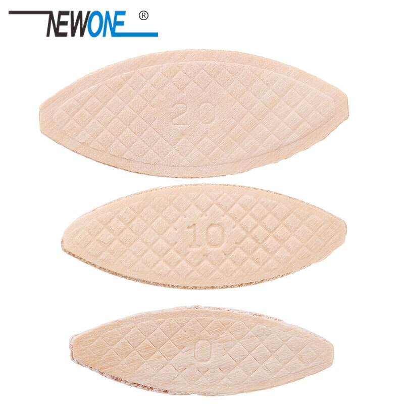 Galletas de madera surtidas de tres tipos para máquina de espiga, accesorio para carpintería, Jointer, n. ° 0/100, 10/20 unids/bolsa