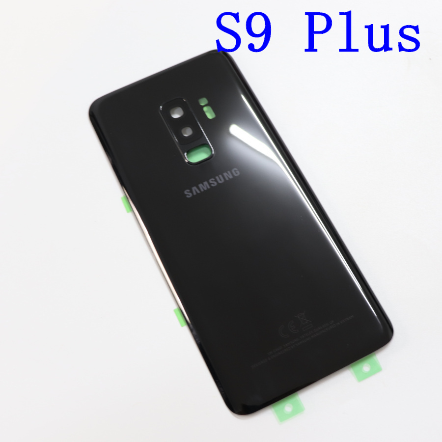 Samsung Della Copertura Posteriore Della Batteria per Samsung Galaxy S9 Più S9 + G965 SM-G965F G965FD S9 G960 SM-G960F G960FD Posteriore Posteriore cassa di Vetro: S9 Plus Black