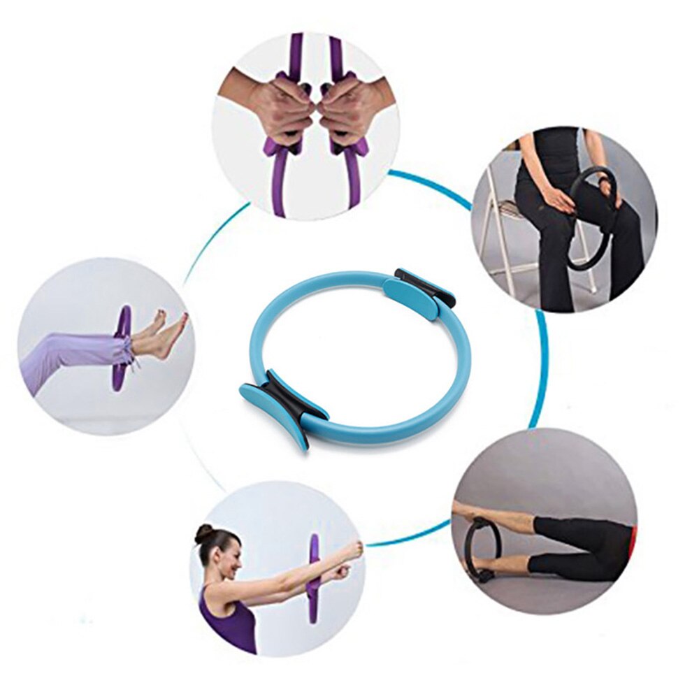 Yoga Pilates Ring - Heavy Duty PP+NBR Material - Body Building Fitness Circle - 3 Colors