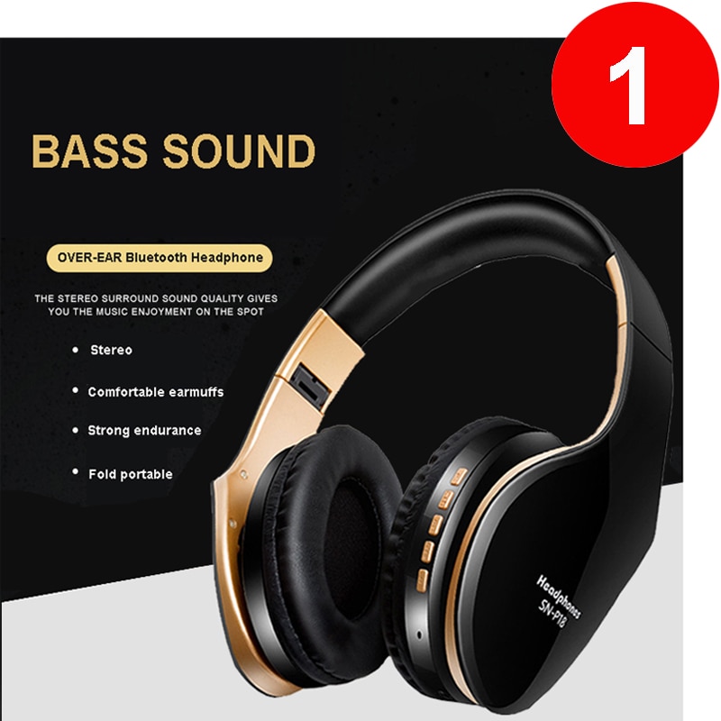 Draadloze Headset Bluetooth Hoofdtelefoon Over Ear Stereo Bass Oortelefoon Opvouwbare Verstelbare Gaming Koptelefoon Met Microfoon Voor Pc Telefoon
