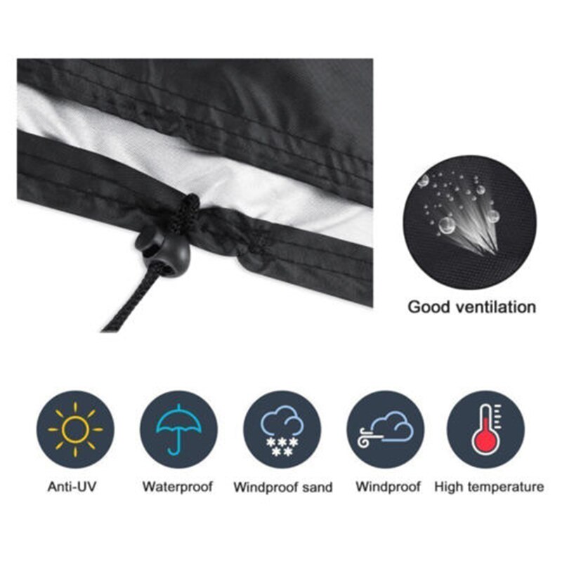 Outdoor Table Tennis Table Cover - 165x70x185cm - Waterproof Dustproof - Oxford Cloth