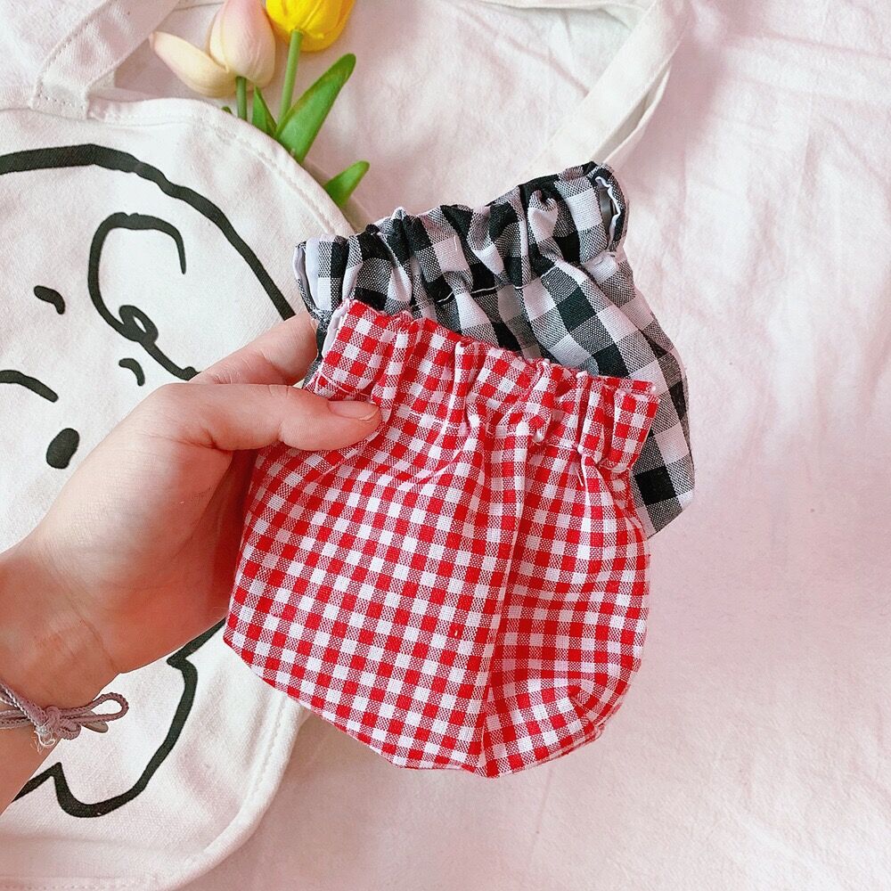 Bentoy rouge Plaid porte-monnaie Bus porte carte bancaire sac de maquillage filles Mini sac d'argent enfants pièces de monnaie poches corée sacs simples