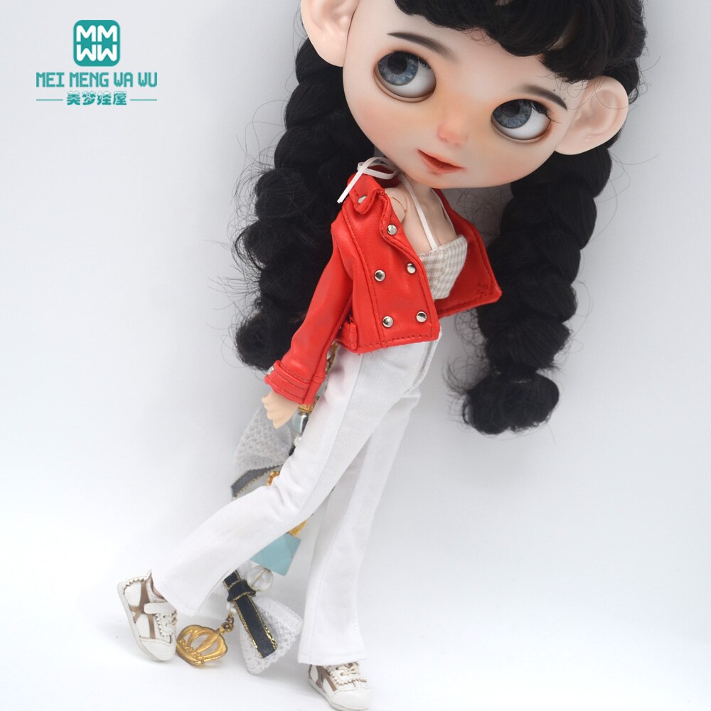 1 Uds. Ropa de muñeca Blyth, ropa de cuero de , faldas, pantalones rasgados para accesorios de muñeca Blyth Azone OB23 OB24 1/6