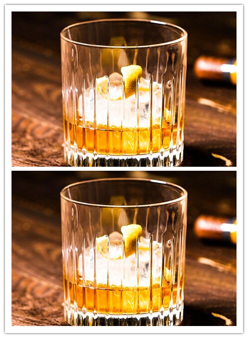 2 st per enhet 10oz/300ml whiskyglas skotsk glas stenar glasformad kristallklart glas tumlare whisky: 2 st 300ml