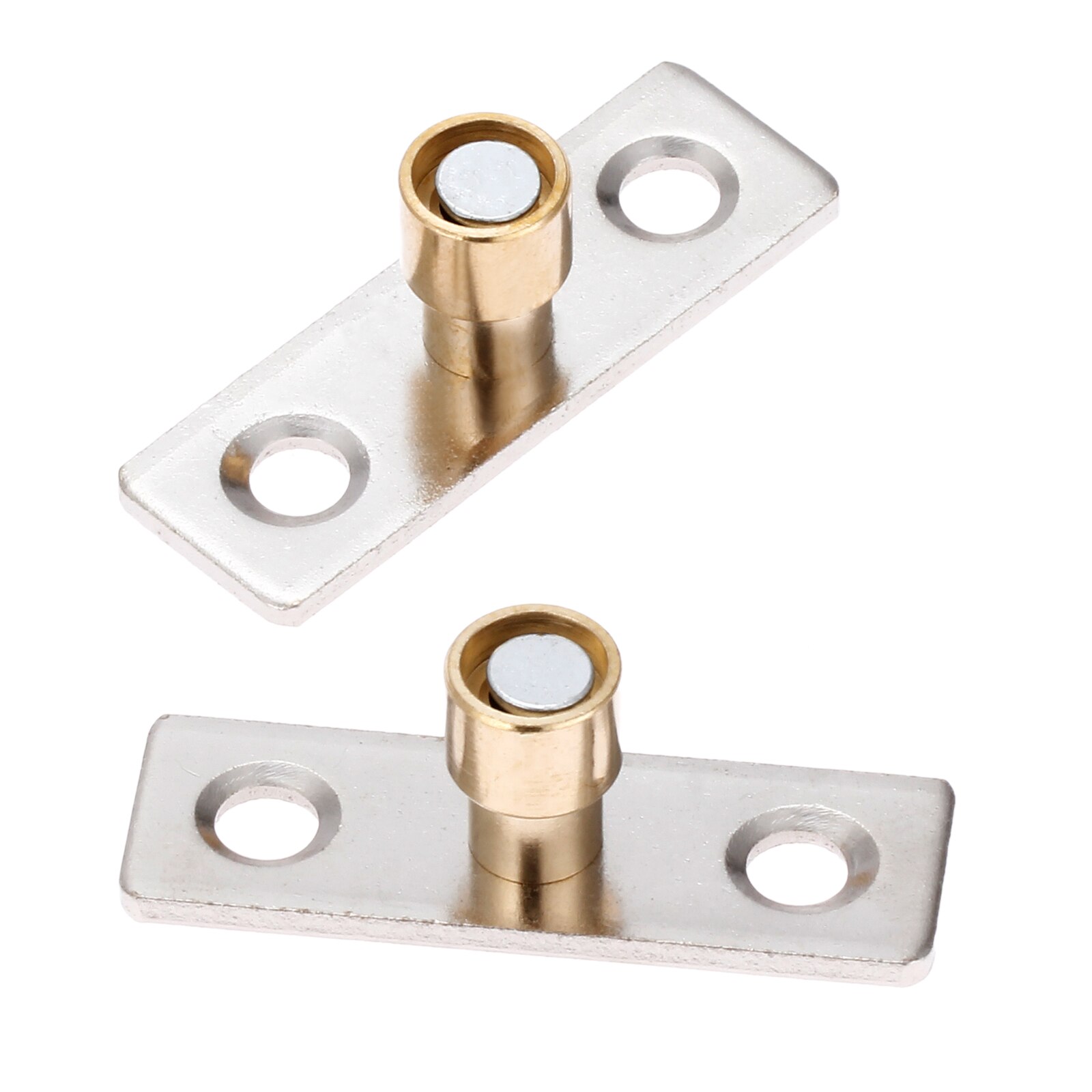 Bouchon de porte en métal et bois, Guide de porte coulissante, localisateur, ton cuivre, diamètre 8mm, 10mm, 12mm, 2 pièces Quincaillerie de porte, tête 49x15mm: 10mm