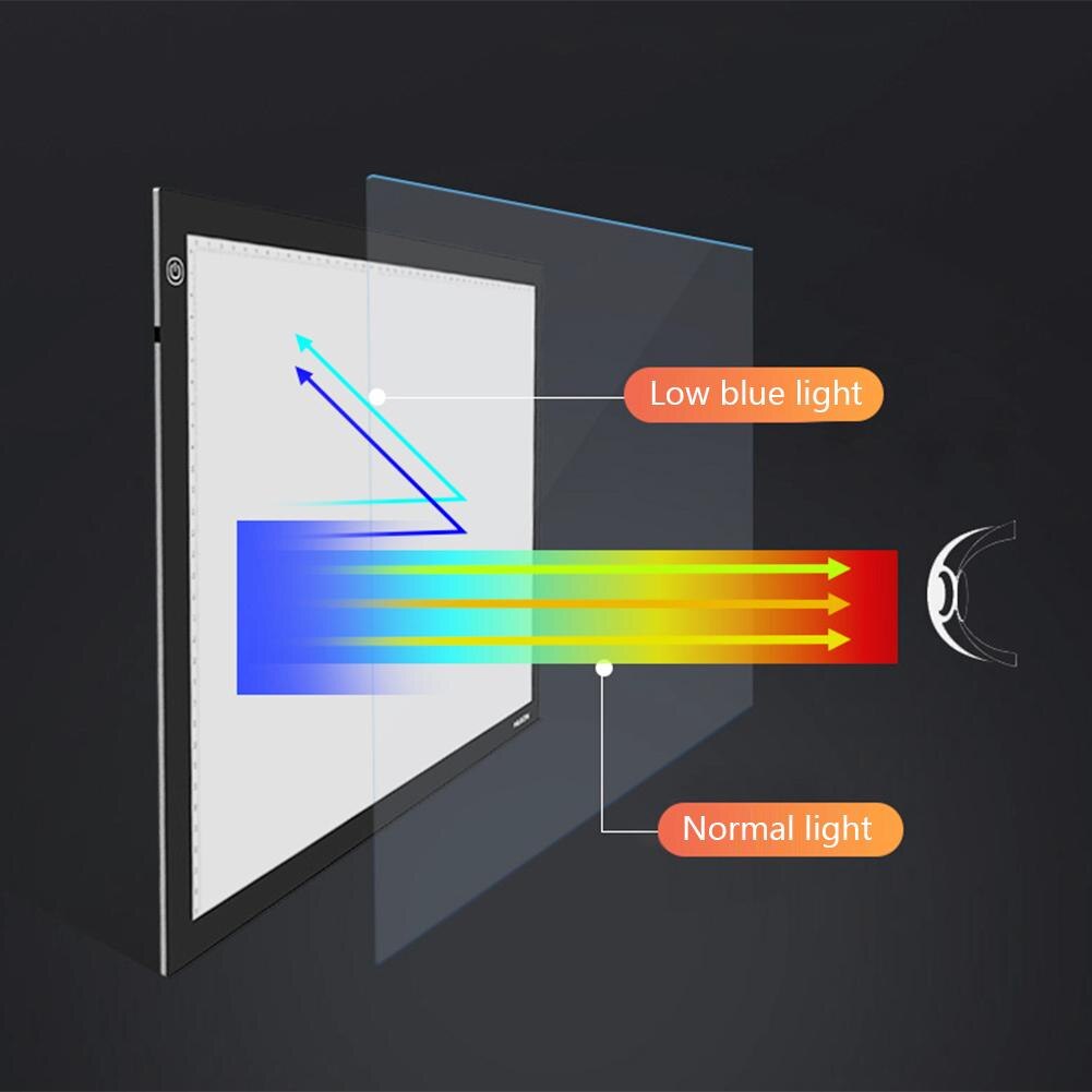 Digital A4 Copy Board Graphic Tablet Drawing Sign Display Panel Luminous Stencil Graphic Artist Thin for Art Supplies
