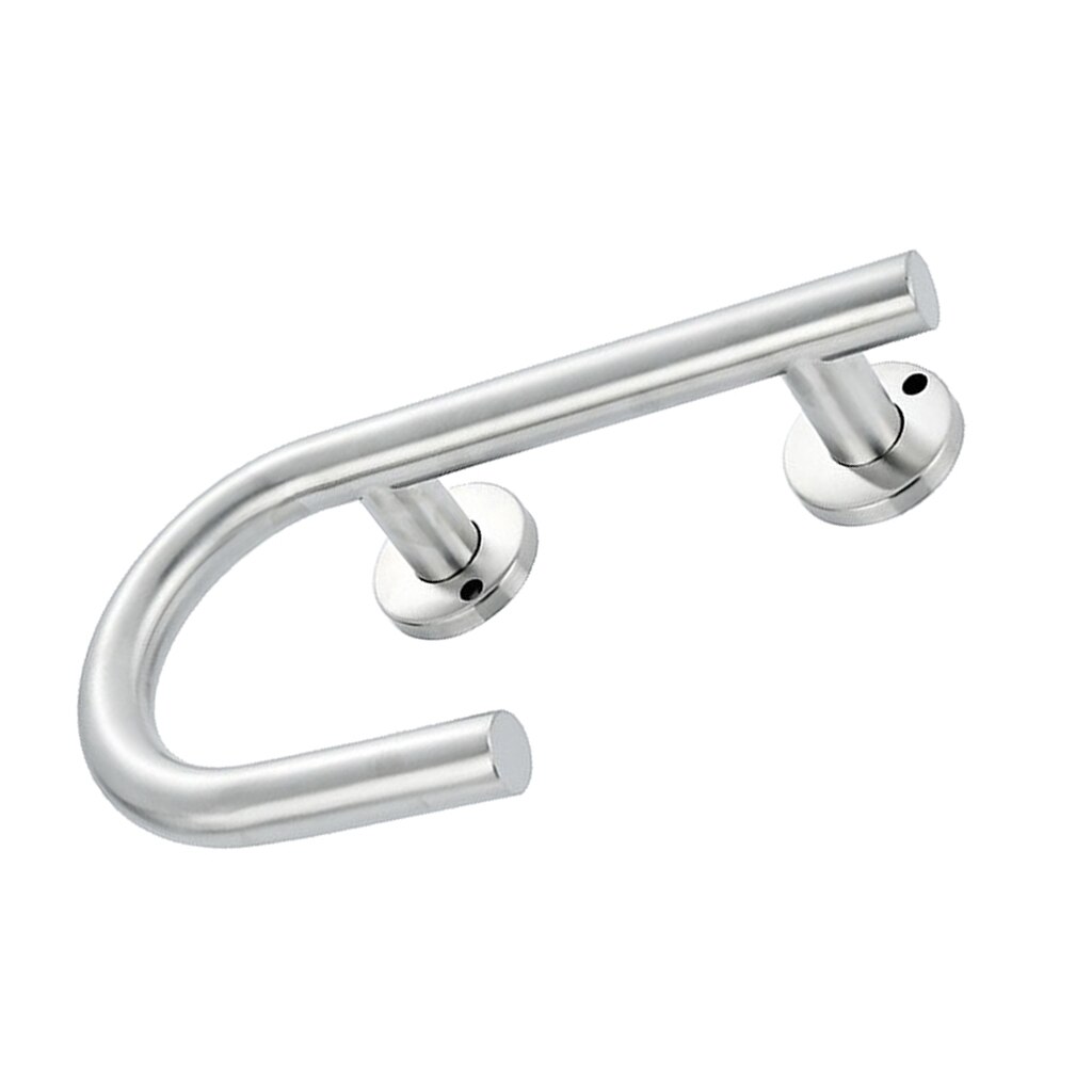 Safety Stainless Steel Rail Handle Bathroom Toilet Paper Holder with Grab Bar