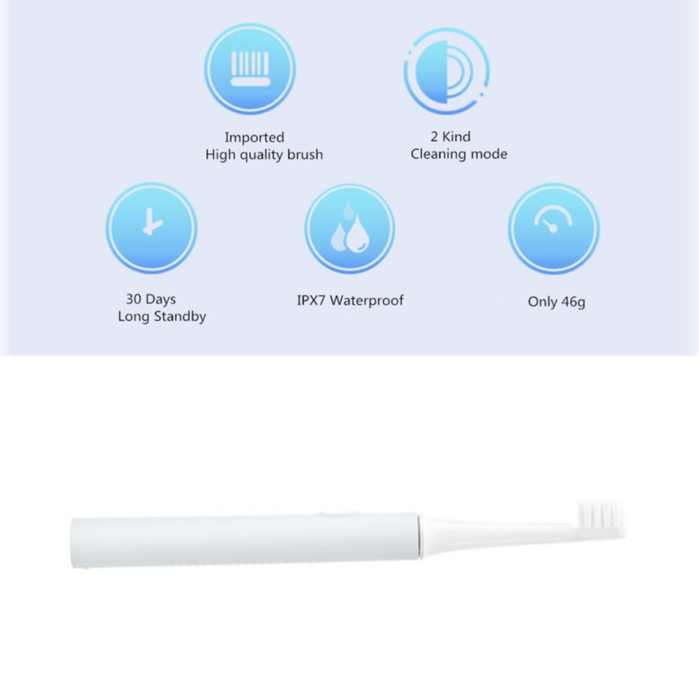 T100 Sonic Electric Toothbrush Lightweight 46G Portable Sonic Rechargeable Toothbrush Best