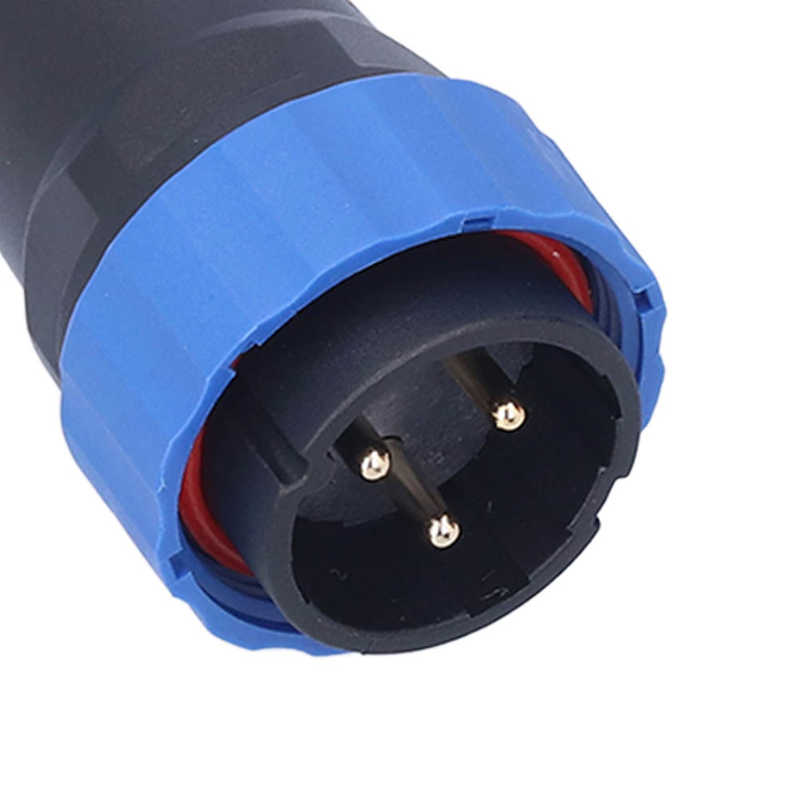 Waterproof Plug Socket Electrical Wire Connector 25A for Instruments for Marine Equipments
