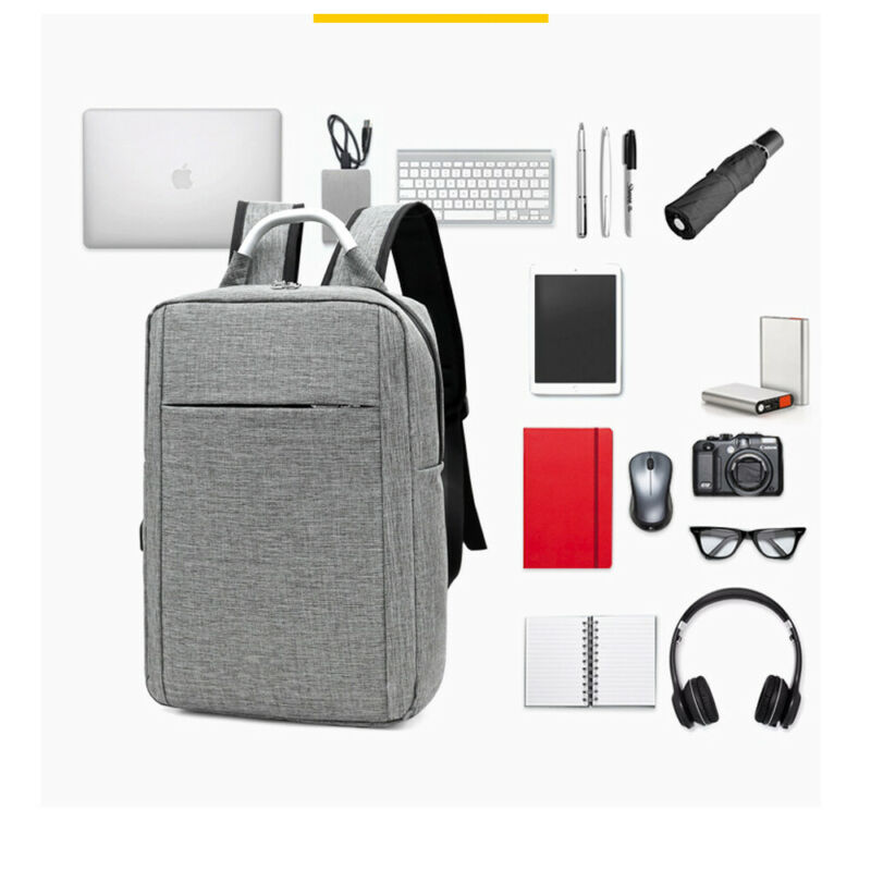 Anti-Diefstal Mannen Vrouwen Laptop Notebook Rugzak + Usb Opladen Business Schooltas Outdoor Reistas Oxford Waterdicht