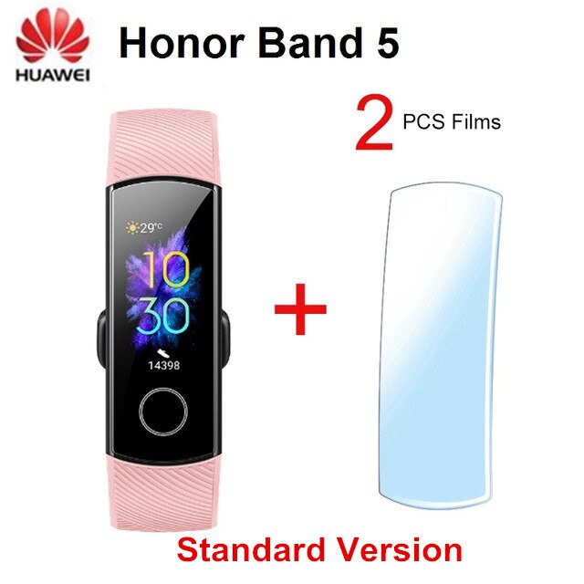 Originale Huawei Honor Fascia 5 NFC Versione Touch Screen Banda Intelligente Inseguitore di Fitness Frequenza Cardiaca di Ossigeno Nel Sangue Intelligente Banda Honor fascia 5: Pink 1