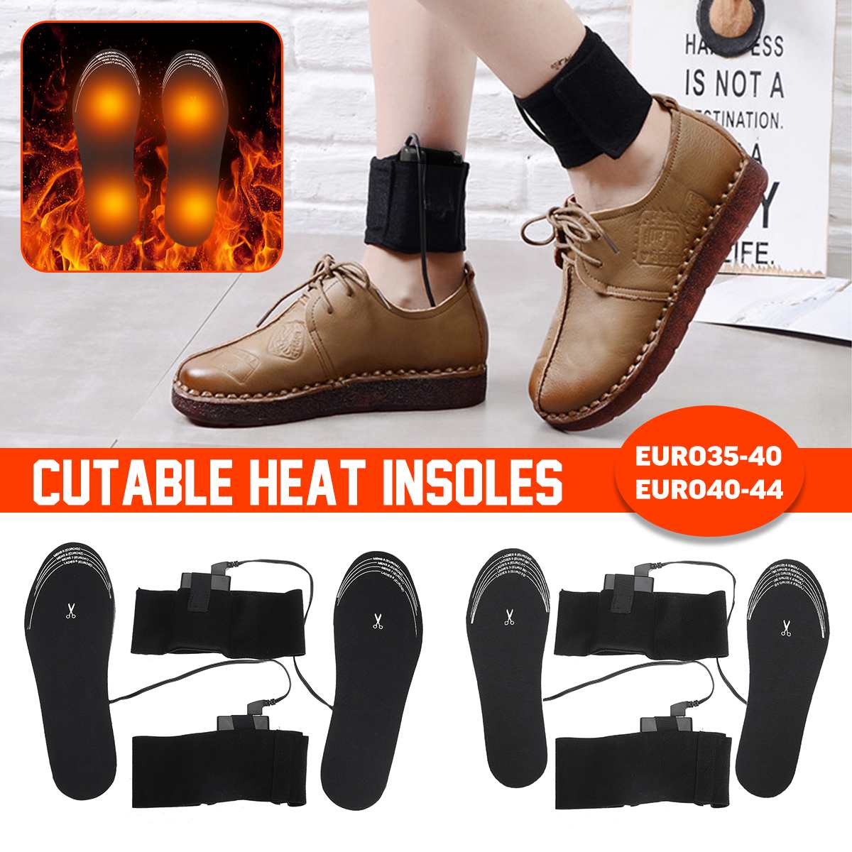 5V Elektrische Verwarmde Inlegzolen Voor Schoenen Winter Warmer Voet Usb Opladen Verwarming Binnenzool Laarzen Waterdichte Heater Pads Zolen Cuttable