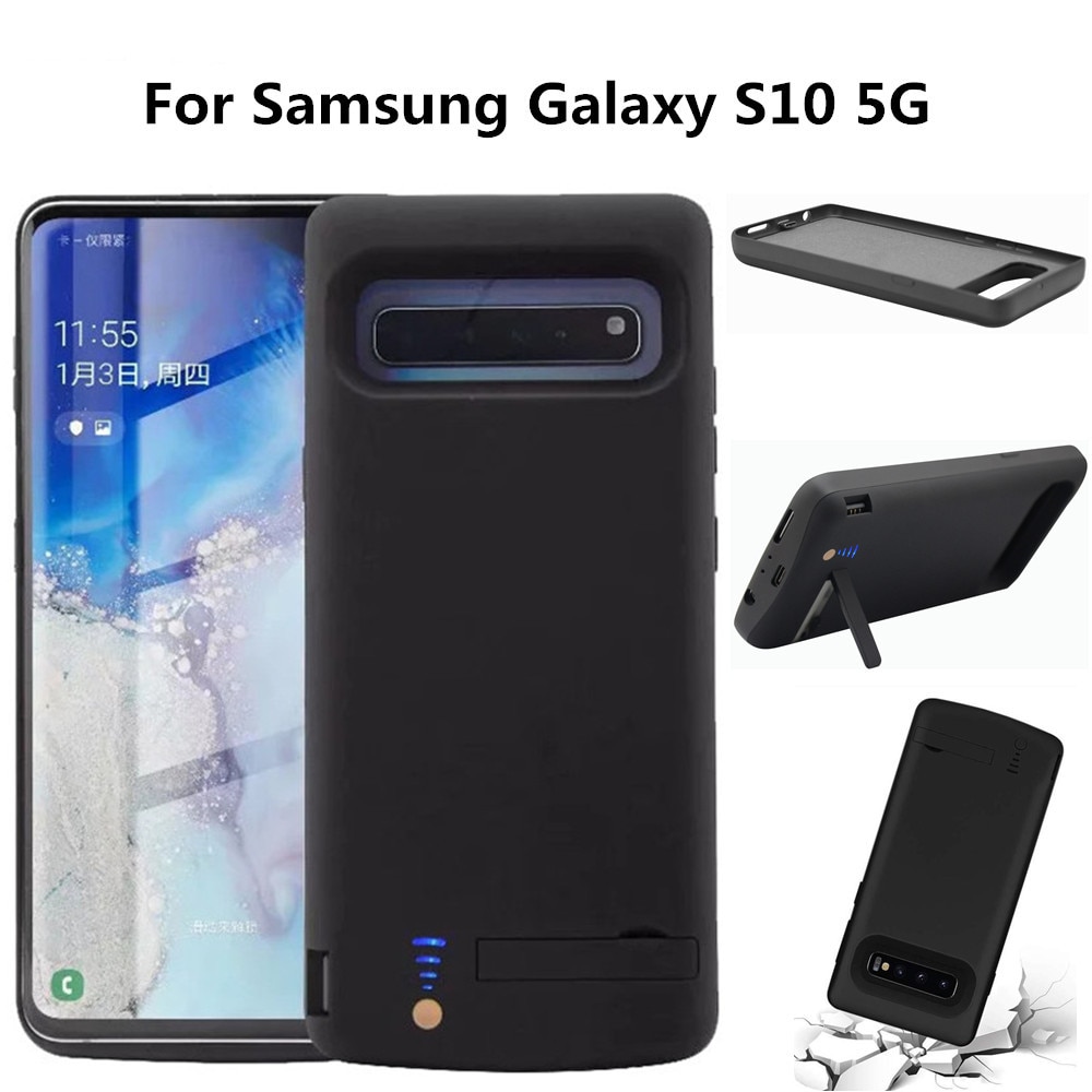6500mAh Backup Phone Battery Power Case For Samsung Galaxy S10 5G Portable Power Bank Cover For Samsung S10 5G Battery Charger